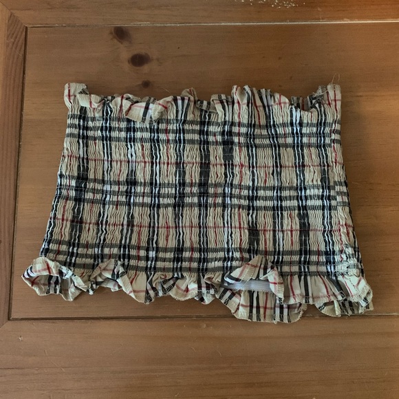 SOLD - Burberry Print Crop Top - Picture 2 of 3
